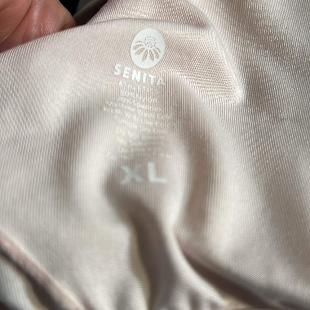 Seneta Athletics One Piece Bathing Suit in Pink, Green & White Sz XL - Picture 9 of 10